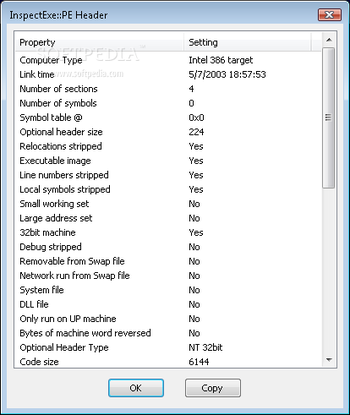 InspectExe screenshot 2