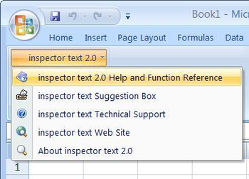 Inspector Text screenshot