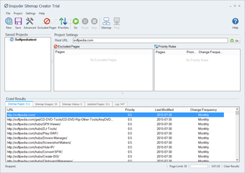 Inspyder Sitemap Creator screenshot