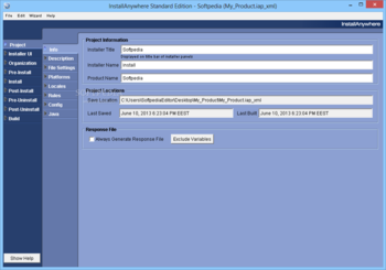 InstallAnywhere Standard Edition screenshot