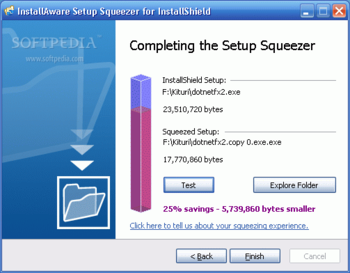 InstallAware Setup Squeezer for InstallShield screenshot 2