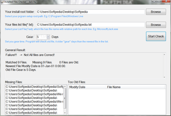 Installed Files Checker screenshot