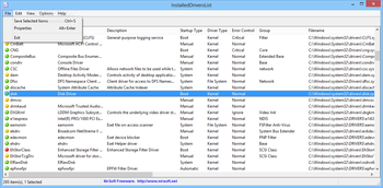 InstalledDriversList screenshot 2