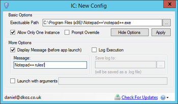 Instance Controller screenshot