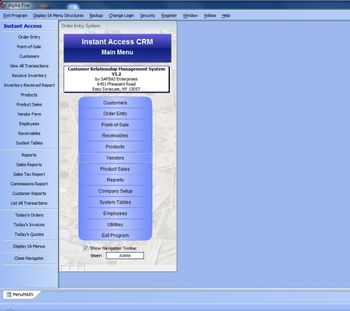 Instant Access CRM screenshot