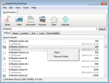 Instant File Find Free screenshot