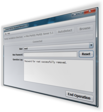 Instant MySQL Password Remover screenshot
