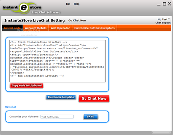 InstanteStore Live Chat Software screenshot 2