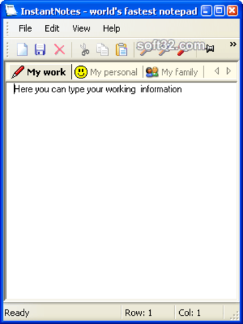 InstantNotes screenshot