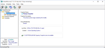 InstantRecovery screenshot