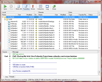 InstantSync Secure FTPS / SFTP screenshot 2