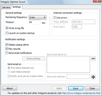 Integrio Uptime Scout screenshot 3