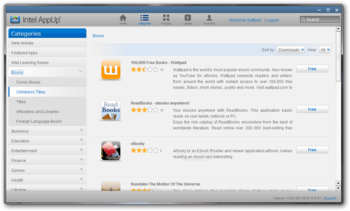 Intel AppUp screenshot 2