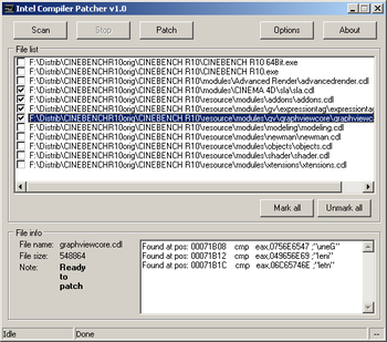 Intel Compiler Patcher screenshot
