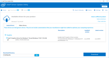 Intel Driver Update Utility screenshot