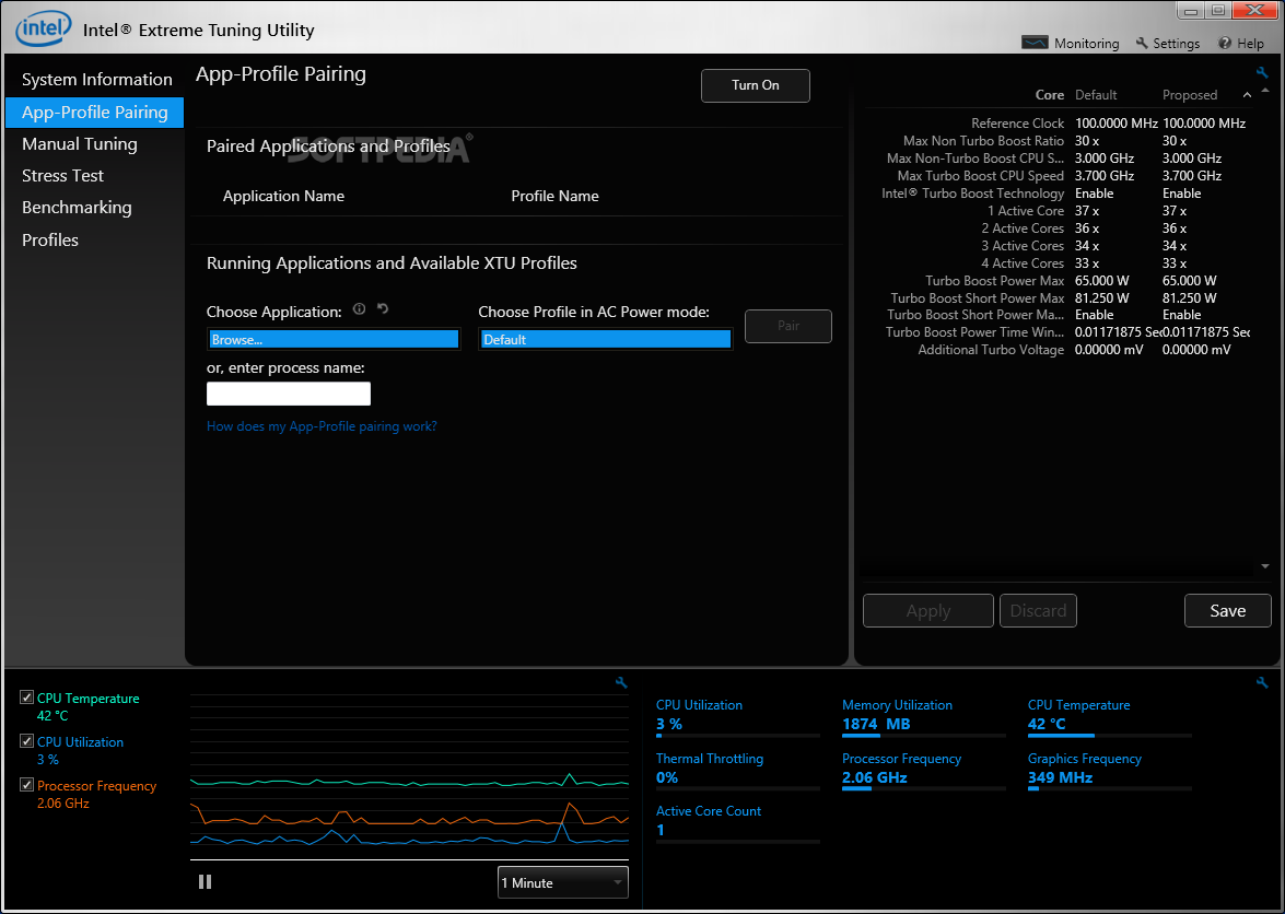 unable to start intel extreme tuning utility