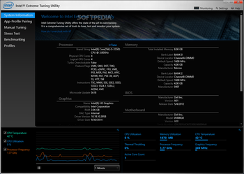 Intel Extreme Tuning Utility screenshot