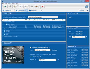 Intel Integrator Toolkit screenshot