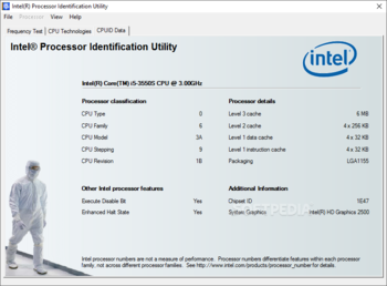 Intel Processor Identification Utility screenshot 3