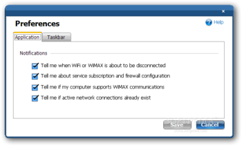 Intel PROSet/Wireless WiMAX screenshot 2