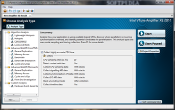 Intel VTune Amplifier XE screenshot 6
