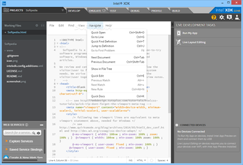 Intel XDK screenshot 11