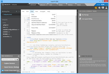 Intel XDK screenshot 9