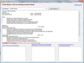Intelli Custom Resumes Express Edition screenshot 3