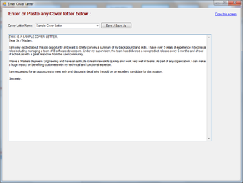 Intelli Custom Resumes Express Edition screenshot 4