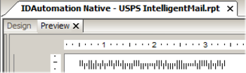 Intelligent Mail Crystal Reports Barcode screenshot