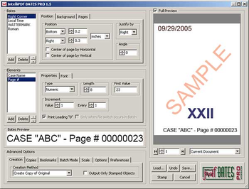 IntelliPDF BATES PRO screenshot