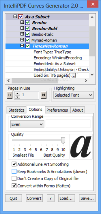 IntelliPDF CURVES screenshot 2