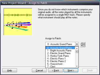 Intelliscore Ensemble MP3 to MIDI Converter screenshot 12
