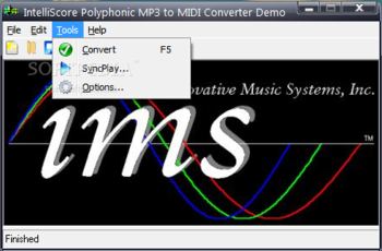 Intelliscore Polyphonic MP3 to MIDI Converter screenshot 2