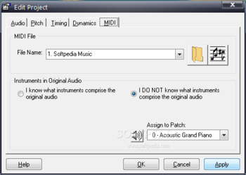 Intelliscore Polyphonic MP3 to MIDI Converter screenshot 7