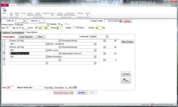 Intellisoft Prescription DB screenshot 4