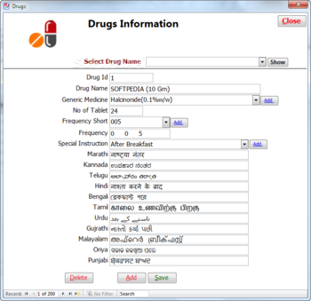 Intellisoft Prescription DB screenshot 5