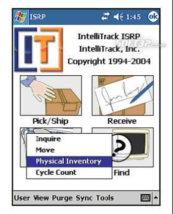 IntelliTrack ISRP Inventory Software screenshot