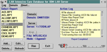 Intensive Care Report Generator screenshot