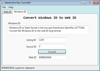 InterAction Key Converter screenshot