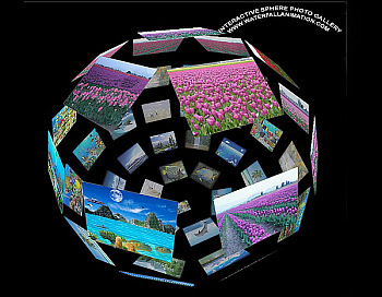 Interactive Sphere Photo Gallery screenshot