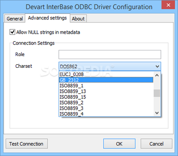 Interbase ODBC driver screenshot 2