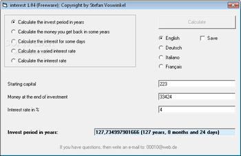 Interest screenshot