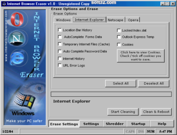 Internet Browser Eraser screenshot 2