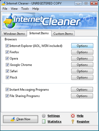 Internet Cleaner screenshot 2