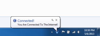 Internet Connection Notification screenshot