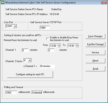 Internet Cyber Cafe Self Service Server screenshot