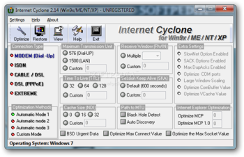 Internet Cyclone screenshot