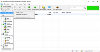 Internet Download Accelerator Portable screenshot 3