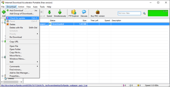 Internet Download Accelerator Portable screenshot 4